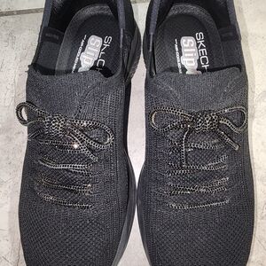 Skechers Men's Black Slip-On Shoes